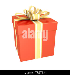 Geschenk Box mit Band, Computer Graphik Stockfoto