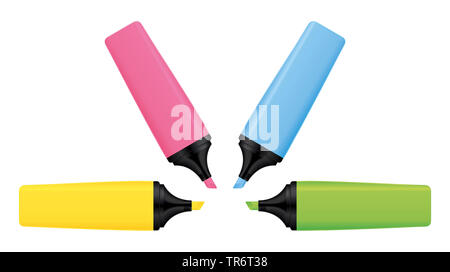 Neon-Textmarkierung Stockfoto