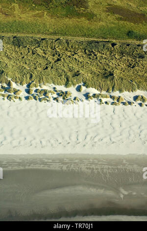 Dünen auf Texel. Luftaufnahme, Niederlande, Texel Stockfoto