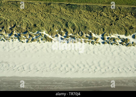 Dünen auf Texel. Luftaufnahme, Niederlande, Texel Stockfoto