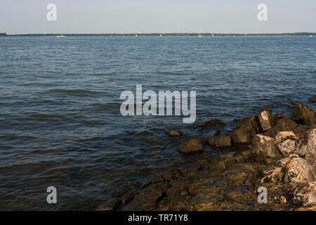 Hollands Diep, Niederlande, Südholland, Willemstad Stockfoto