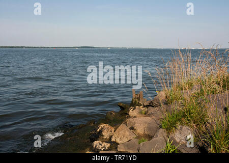 Hollands Diep, Niederlande, Südholland, Willemstad Stockfoto