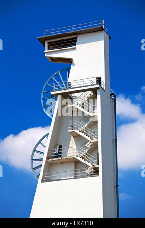 Konkrete Wickelwelle 4 der ehemaligen Kohle Grube Konsolidierung, Deutschland, Nordrhein-Westfalen, Ruhrgebiet, Gelsenkirchen Stockfoto