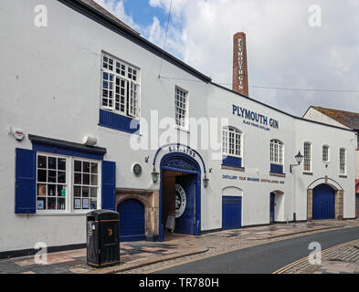 Blackfriars Distillery, die Heimat der International berühmte Plymouth Gin und die Tanner Brüder Barbican Küche Restaurant Stockfoto