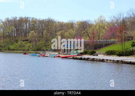 Einen schönen sonnigen Frühling Tag im Park im Südwesten von Ohio. Stockfoto