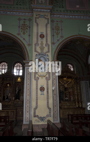 Ab 1606 gebaut und vollendet im Jahr 1617 die Kirche von San Agustín in Quito ist ein bedeutendes Werk der Spanischen barocke Architektur in Südamerika. Stockfoto