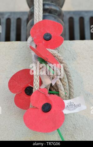 NZ RSA Roter Mohn Stockfoto
