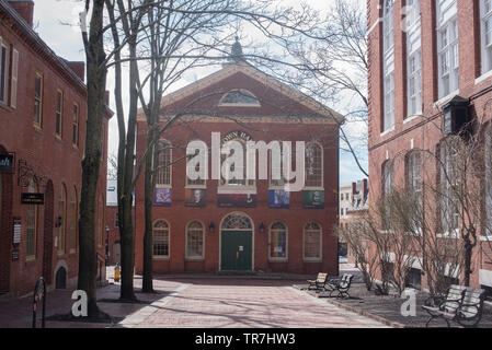 Rathaus in der historischen Küstenstadt von Salem in Massachusetts, USA Stockfoto