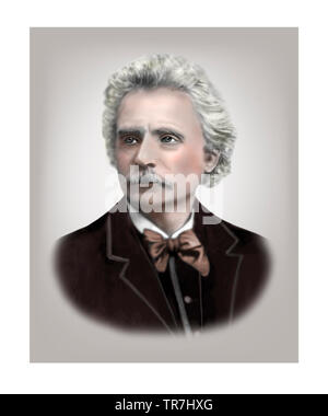 Norwegischen Komponisten Edvard Grieg 1843-1907 Pianist Stockfoto