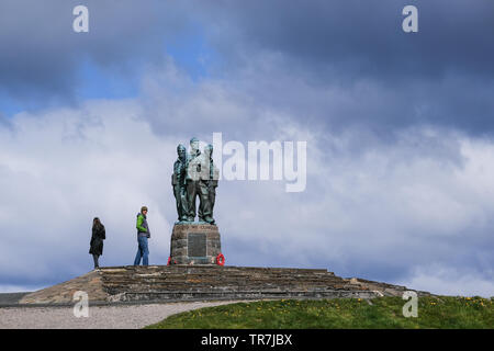 Die Commando Memorial in Lochaber in den schottischen Highlands. An die Männer des Original British Commando Kräfte gewidmet, während des Zweiten Weltkrieges. Stockfoto