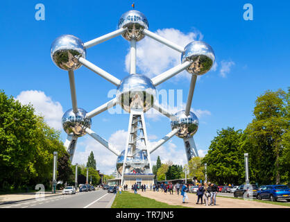 Brüssel Atomium Brussels Square de l'Atomium Boulevard de Centaire Brüssel Belgien Eu Europa Stockfoto