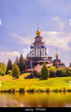 Holz- Russische Kirche in Gifhorn Stockfoto