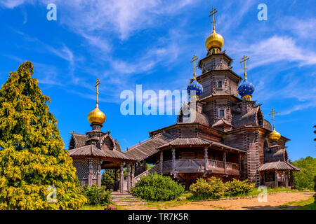 Holz- Russische Kirche in Gifhorn Stockfoto