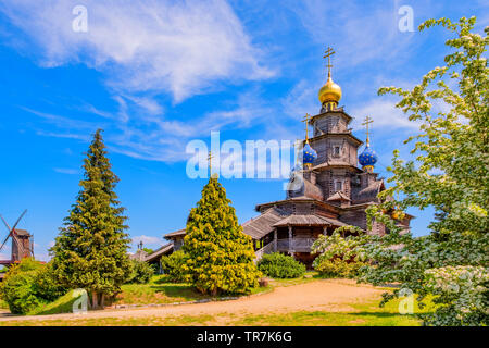 Holz- Russische Kirche in Gifhorn Stockfoto