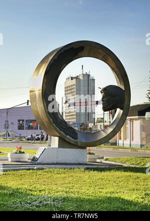 Denkmal für Juri Gagarin in Kolomna. Russland Stockfoto