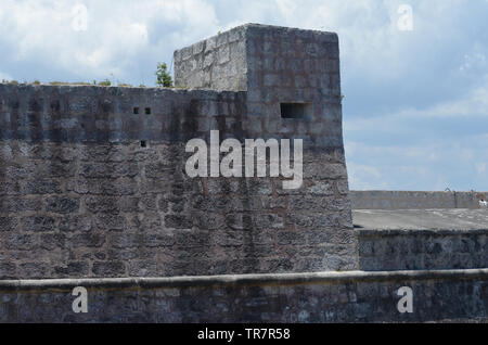 Morro Festung in der Bucht von Havanna, ein Beispiel der spanischen Kolonialzeit defensive Architektur Stockfoto