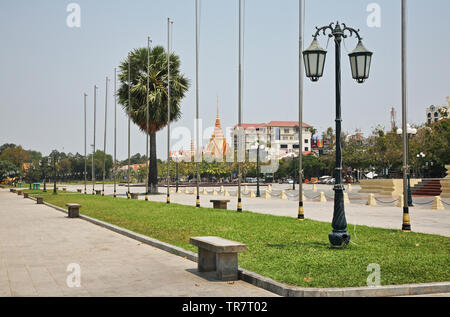 Wat Botum Park in Phnom Penh. Kambodscha Stockfoto