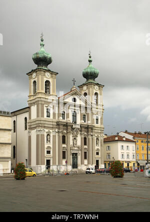 Kirche des Hl. Ignatius in Gorizia. Italien Stockfoto