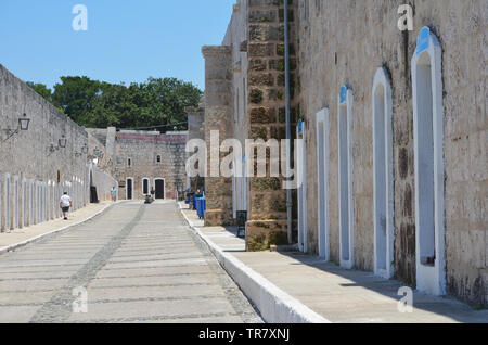 Morro Festung in der Bucht von Havanna, ein Beispiel der spanischen Kolonialzeit defensive Architektur Stockfoto