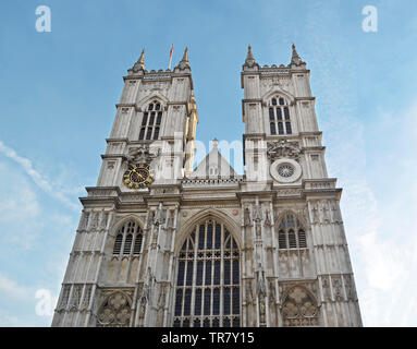 Westminster Abbey ist eine Kirche in London. Es ist in der Stadt von Westminster West im Palast von Westminster gelegen. Stockfoto