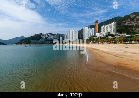 Der Sandstrand von Repulse Bay, Hong Kong, China Stockfoto