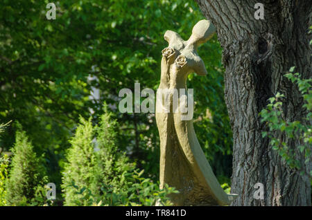 Skulptur - Pelince - asnom Memorial Center in Mazedonien Stockfoto