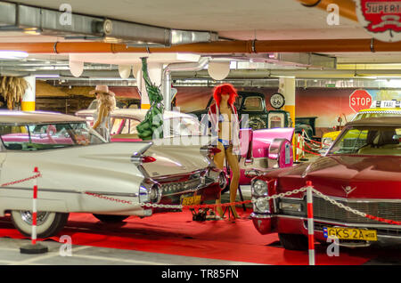 KOSCIERZYNA, Polen, 23. September 2018; Museum, Ausstellung von klassischen, alten amerikanischen Autos in Koscierzyna, Polen. Stockfoto