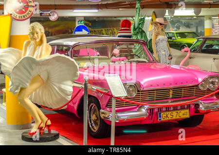 KOSCIERZYNA, Polen, 23. September 2018; Museum, Ausstellung von klassischen, alten amerikanischen Autos in Koscierzyna, Polen. Stockfoto