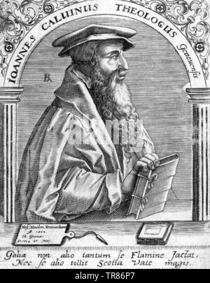 Johannes Calvin (1509-1564), französischer Theologe Stockfoto