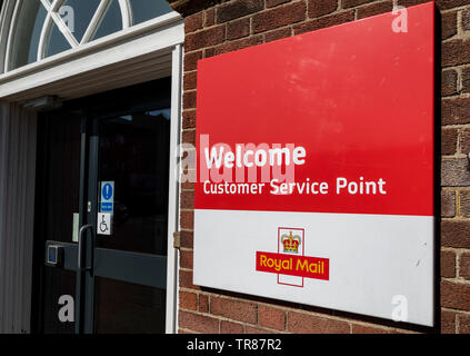 Eintritt in Widnes Royal Mail office Stockfoto