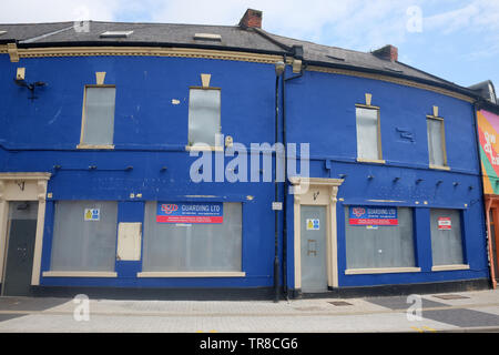 Mai 2019 - Guildford Halbmond in Cardiff, ein historischer Teil der Stadt jetzt bei Sanierung. Stockfoto