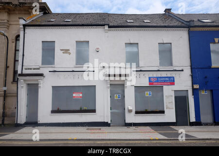 Mai 2019 - Guildford Halbmond in Cardiff, ein historischer Teil der Stadt jetzt bei Sanierung. Stockfoto