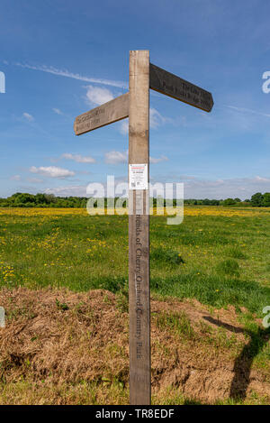 Cherry Orchard Jubiläum Country Park, Rochford Country Park, Southend, Essex, Großbritannien. Wildlife Park in Roach Tal. Freunde von Cherry Orchard Country Park Stockfoto