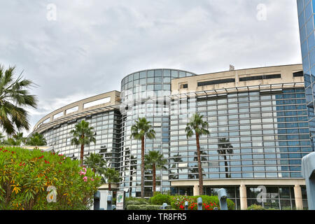 Frankreich, Alpes Maritimes, Nice, Porte de l'Arenas, International Business Center, moderner Architektur. Stockfoto