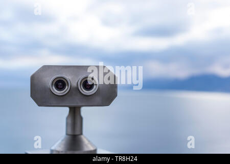 An der Küste von Antalya, Ferngläser der Landschaft Stockfoto