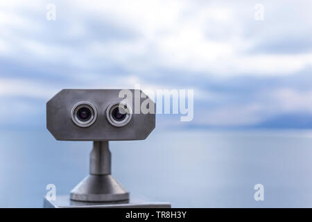 An der Küste von Antalya, Ferngläser der Landschaft Stockfoto