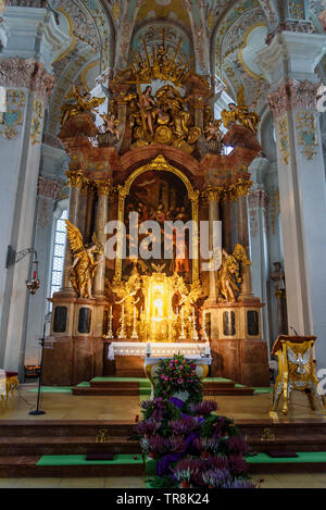 München, Deutschland - 01. November 2018: Einrichtung von Heilig Geist Kirche oder Kirche des Heiligen Geistes in München Stockfoto