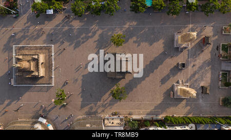 Kunming, China - 30. Mai 2019: Luftaufnahme von Guandu Altstadt, eines der Wahrzeichen in Kunming, Yunnan Kapital Stockfoto