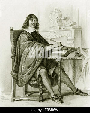 RENÉ Descartes (1596-1650) Französischer Philosoph und mathmatician Stockfoto