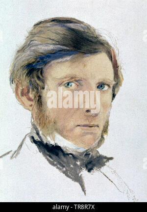 JOHN RUSKIN (1819-1900), englischer Kunstkritiker ungefähr 1860 Stockfoto