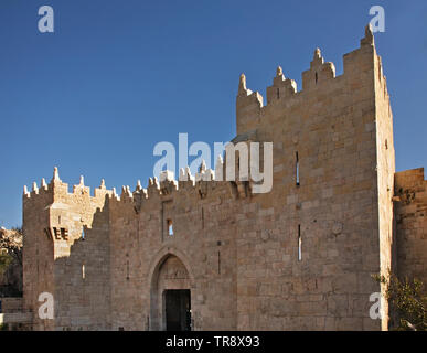 Damaskus Tor in Jerusalem. Israel Stockfoto