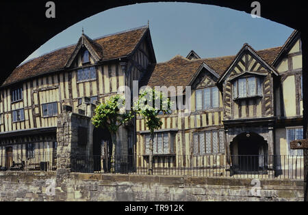 Lord Leycester Hospital, West Gate, High Street, Warwick, England, Großbritannien Stockfoto