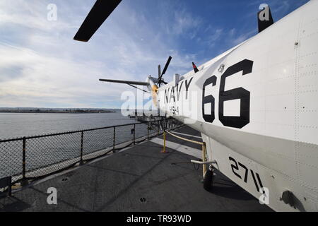 Marine-Hubschrauber Stockfoto