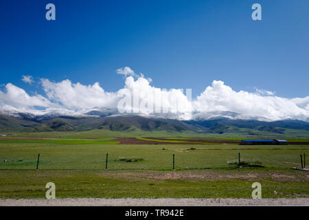 Die wunderschöne natürliche Landschaft von Qinghai, im Nordwesten von China. Stockfoto
