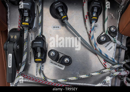 Aluminium yacht Speedlounger in Holland gebaut Stockfoto