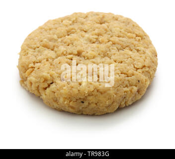 Ungekochte pflanzliche Burger patty aus Soja Fleisch. Stockfoto