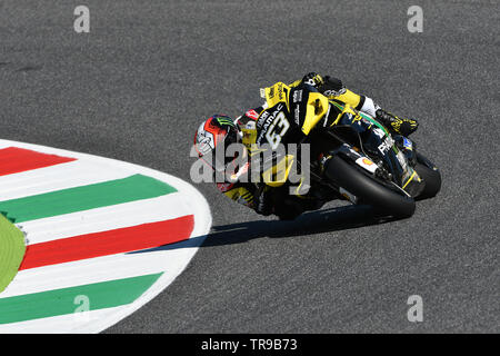 Mugello, Italien, 30. Mai 2019: Italienische Ducati Alma Pramac Team Rider Francesco Bagnaia in Aktion bei 2019 GP von Italien der MotoGP auf Mai 2019 in Italien Stockfoto