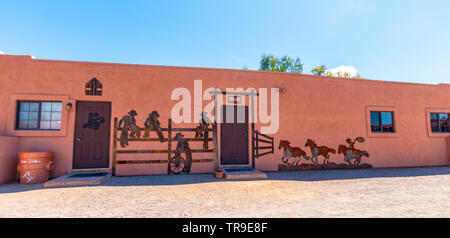 Eines der Gebäude im White Stallion Ranch, eine Dude Ranch außerhalb von Tucson, AZ. Stockfoto