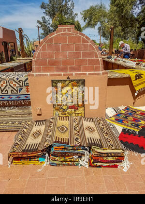Mexikanische Wolldecken für Verkauf im White Stallion Ranch, eine Dude Ranch außerhalb von Tucson, AZ. Stockfoto
