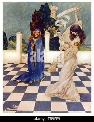 Le Morte D'Arthur von William Russell Flint Stockfoto